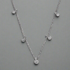 Sterling Silver Multi CZ Necklace