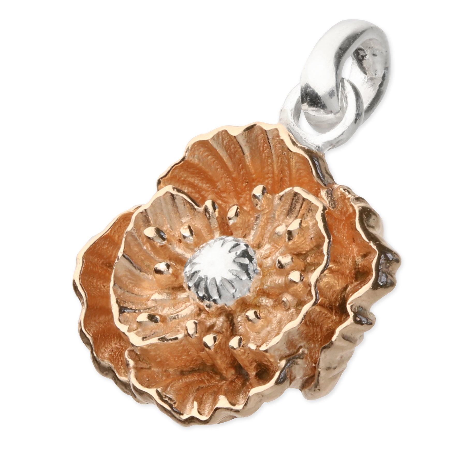 Iris & Miel Sterling Silver Poppy Necklace