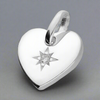 Sterling Silver CZ Heart Necklace