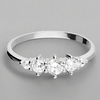 Sterling Silver CZ Row Ring