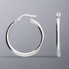 Sterling Silver Sleeper Hoop