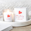 You Light Up My Life Strawberry Glass Candle