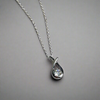 Sterling Silver Cubic Zirconia Love Knot Necklace