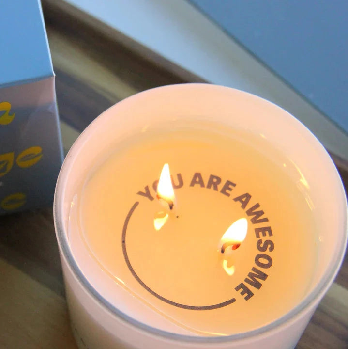 Serenity Hidden Message You Are Awesome Candle