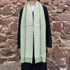 Green Knitted Hearts Scarf