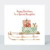 Winterland Daughter Sledge Christmas Card