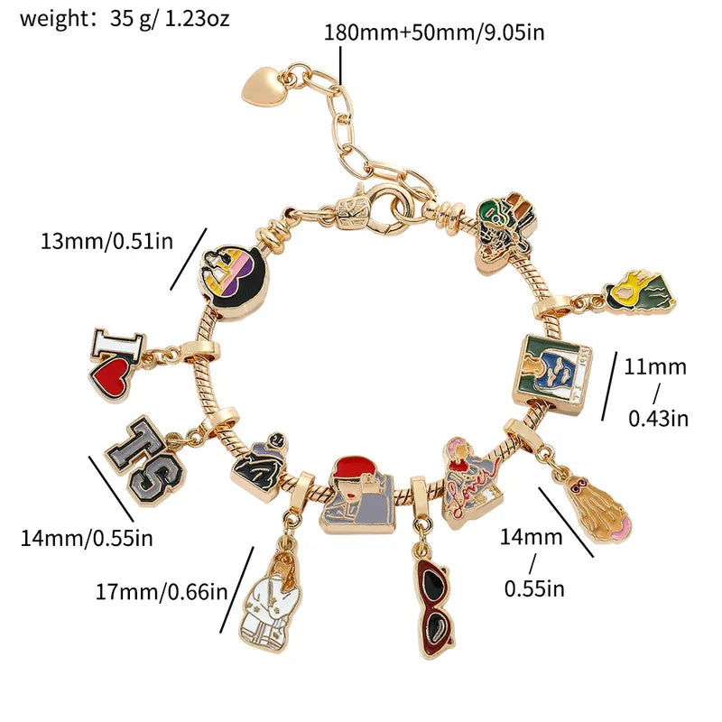 Taylor swift Alloy Charm Bracelet