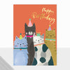 Happy Birthday Cats Card