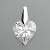 Sterling Silver CZ Heart Necklace