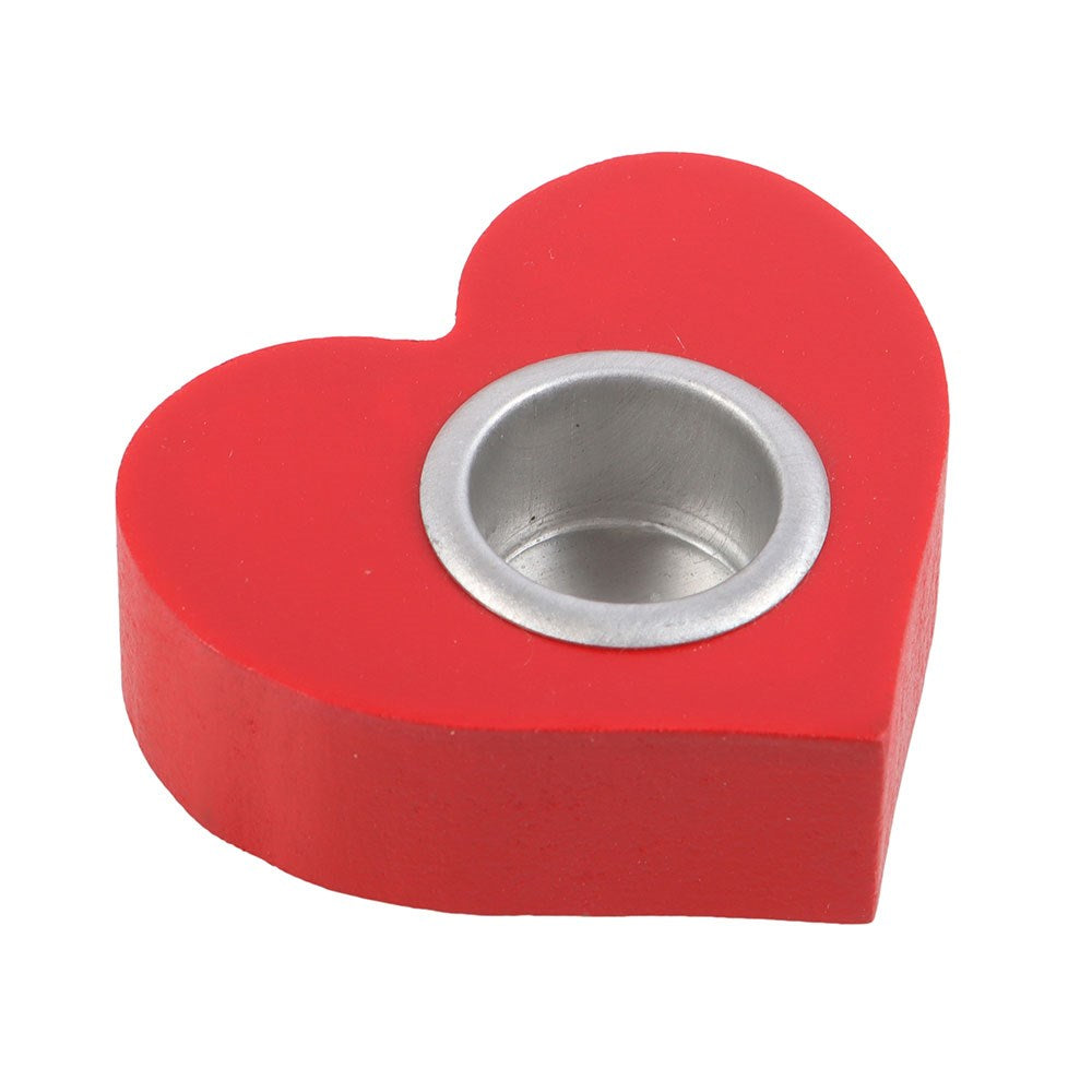 Lovestruck Red Heart Taper Candle Holder