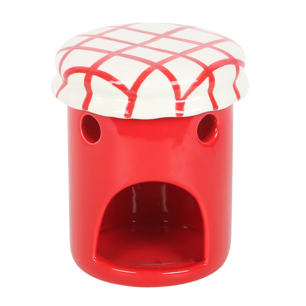 Cherry Jam Jar Oil Burner & Wax Warmer