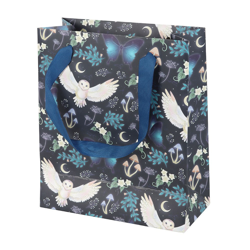 Night Flightt Forest Owl Print Gift Bag