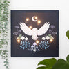 Night Flight Owl Light Up Canvas Plaque