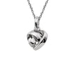 Unique Sterling Silver Woven Heart Necklace