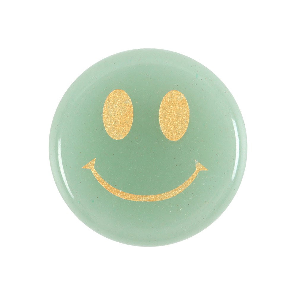 Stay Positive Aventurine Happy Face Crystal in box