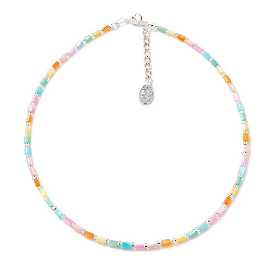 Carrie Elspeth Pastel Rainbow Seashell Full Necklace