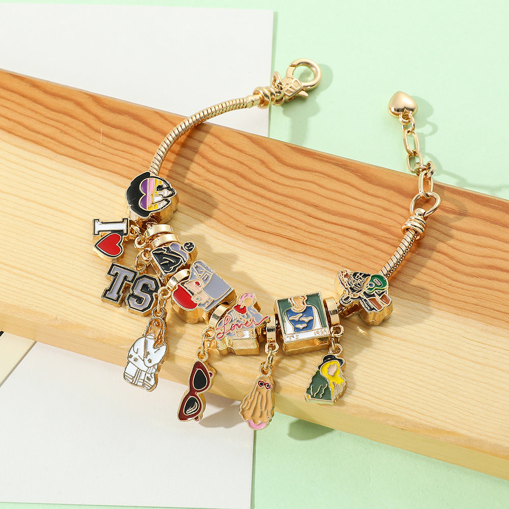 Taylor swift Alloy Charm Bracelet