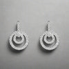 Sterling Silver Double Circle Earrings