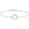 Ania Haie Silver Interlinked Circles Pave Bracelet