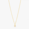 Miramira Single Crystal Gold Plated Stainless Steel Necklace