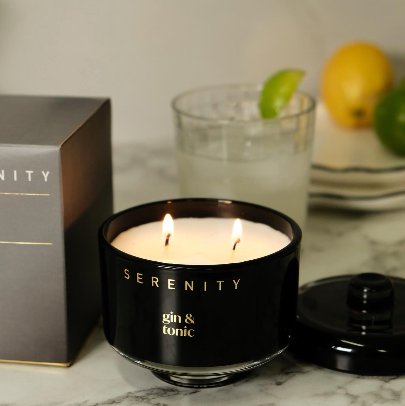 Serenity Vivid Candle - Gin & Tonic