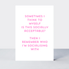 Quip Socially Acceptable Card