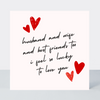 All Hearts Husband and Wife Card