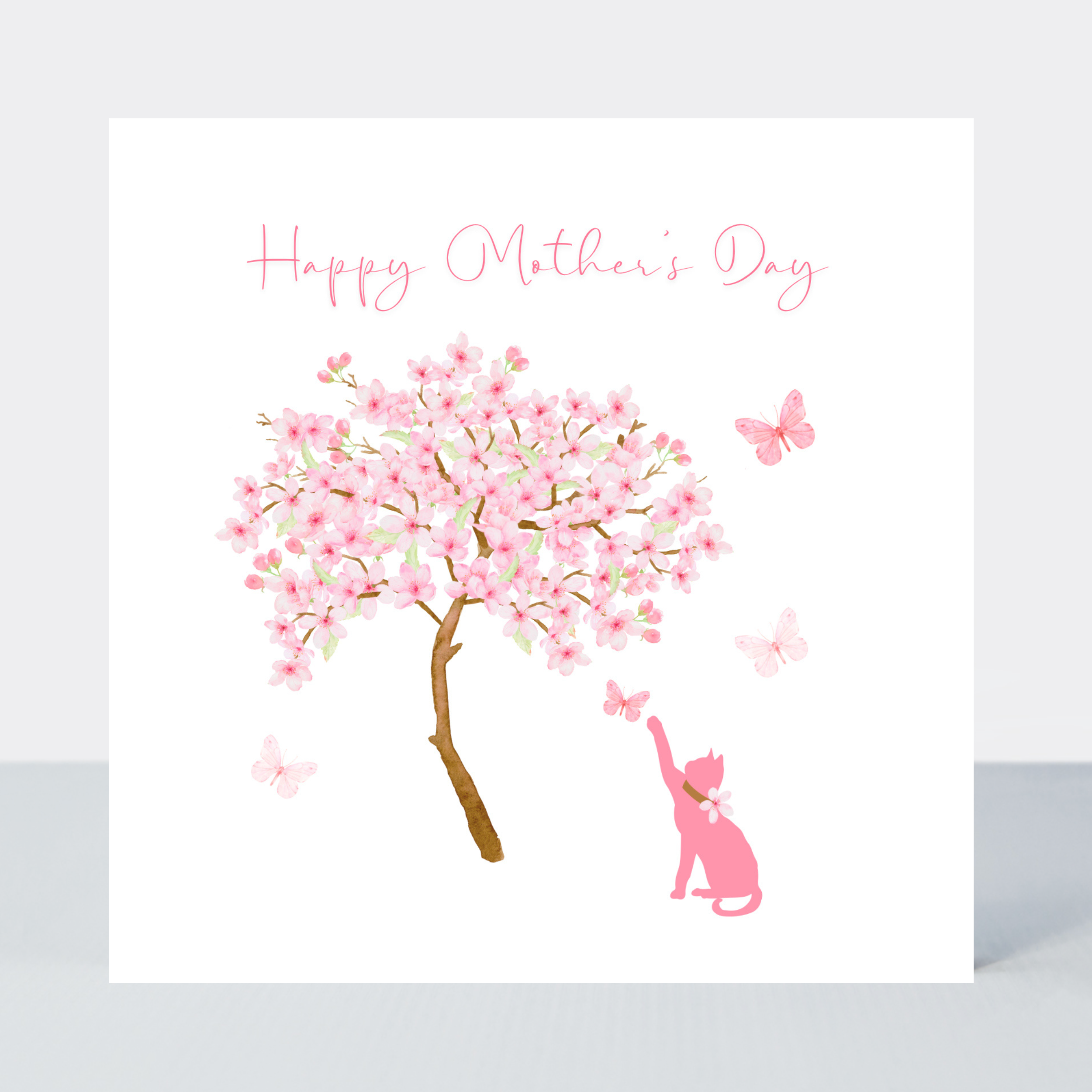 Hana Blush Cat Mother's Day Card