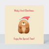 Bear-illiant Baby's First Christmas Card