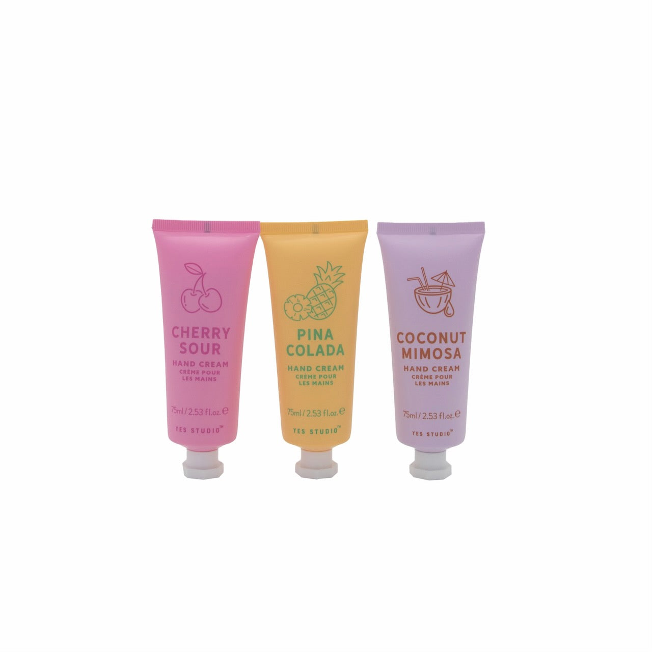 Yes Studio Fruity Cocktail Hand Cream Trio