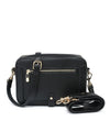 Scarlett Double Strap Crossbody Bag - Black