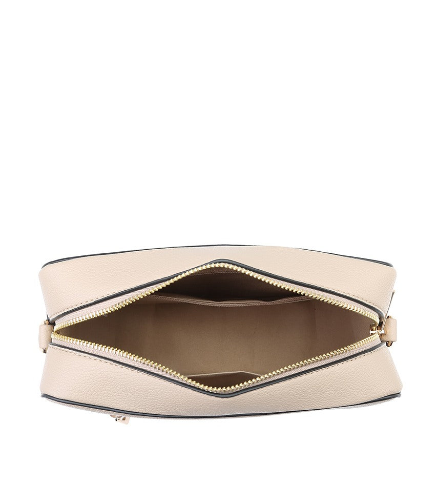 Scarlett Double Strap Crossbody Bag - Beige