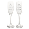 Amore  The Best is Yet To Come Champagne Flutes