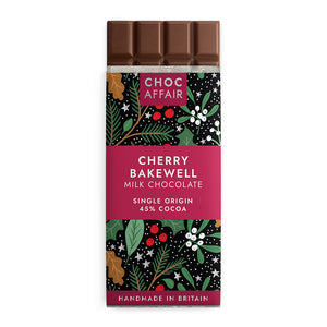 Choc Affair Cherry Bakewell Milk Chocolate Bar | More Than Just A Gift