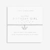 Joma Jewellery Girls a little Birthday Girl Bracelet - crown