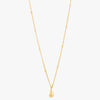 Mira Mira Tiny Teardrop Gold Plated Stainless Steel Necklace