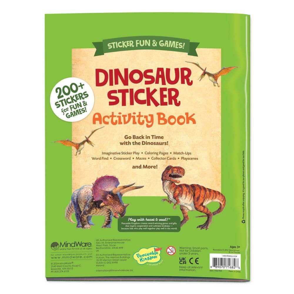 Dinosaur Sticker Activity Book