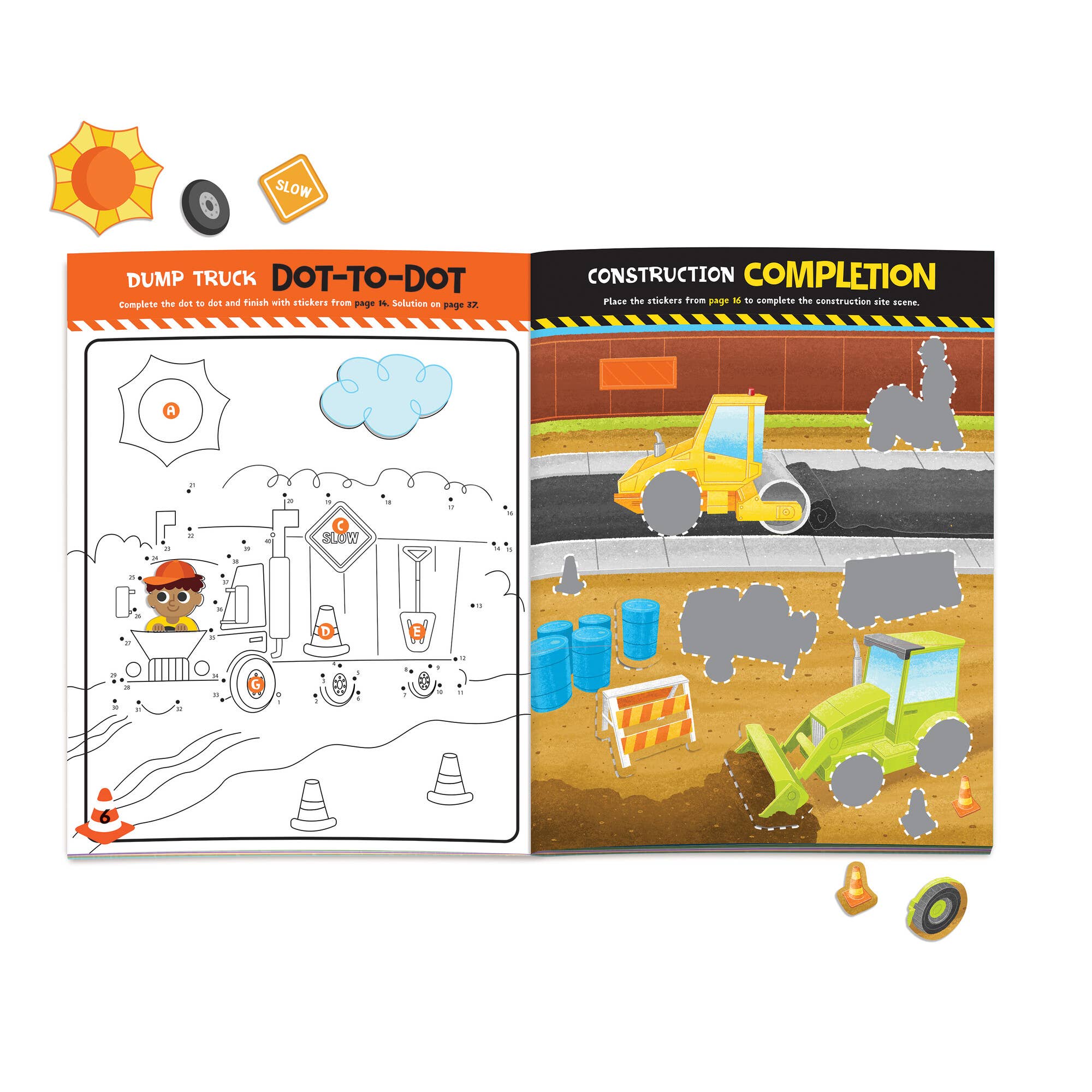 Build It! Construction Sticker Activity Book