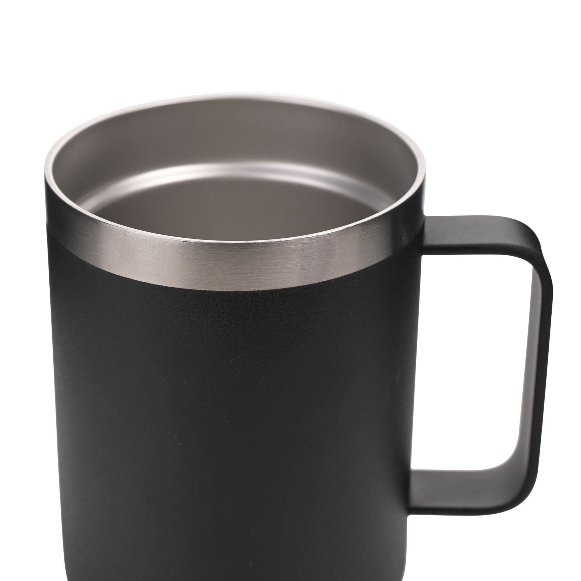 Harvey Makin Black Steel Mug - 12oz