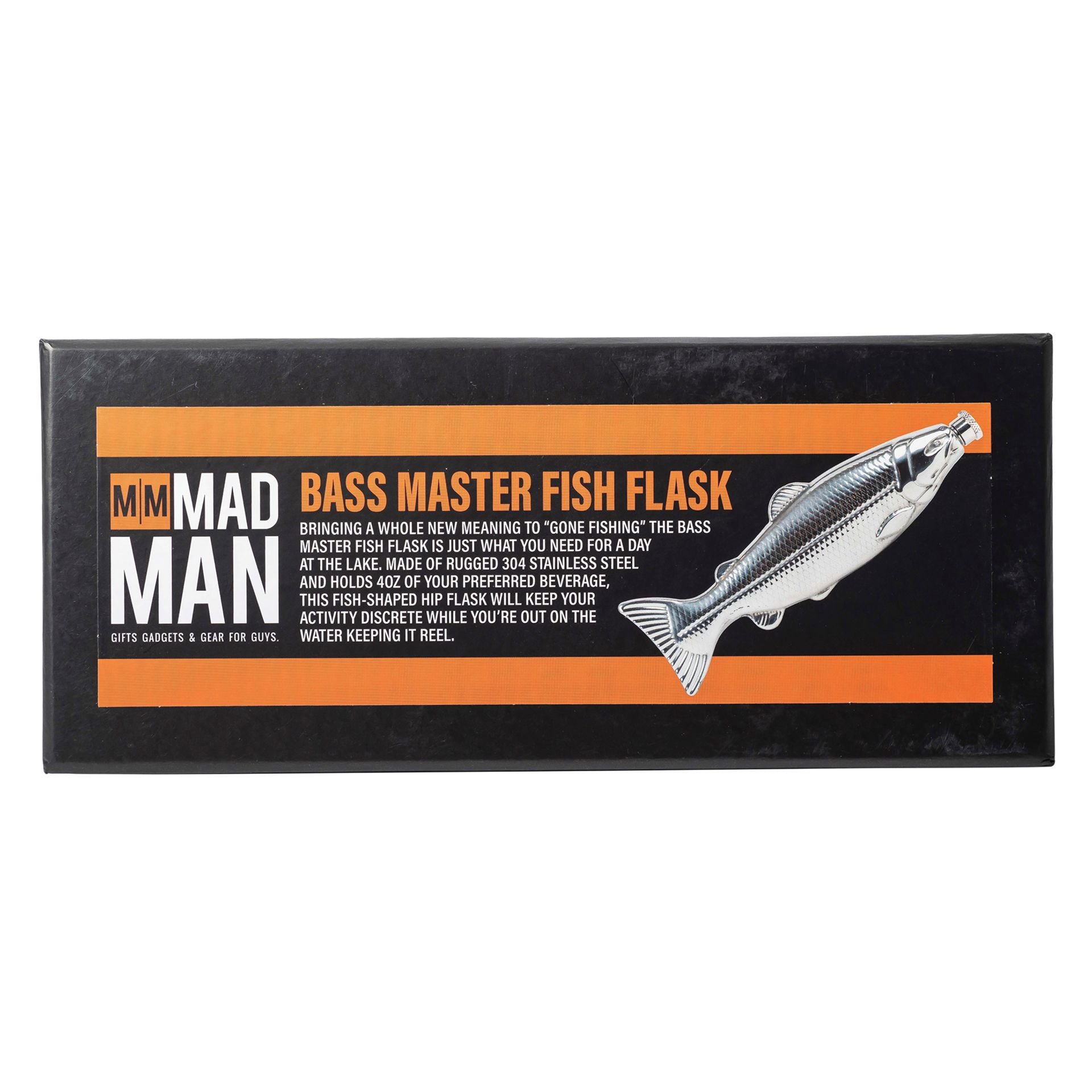 Mad Man Bass Master Fish Hip Flask