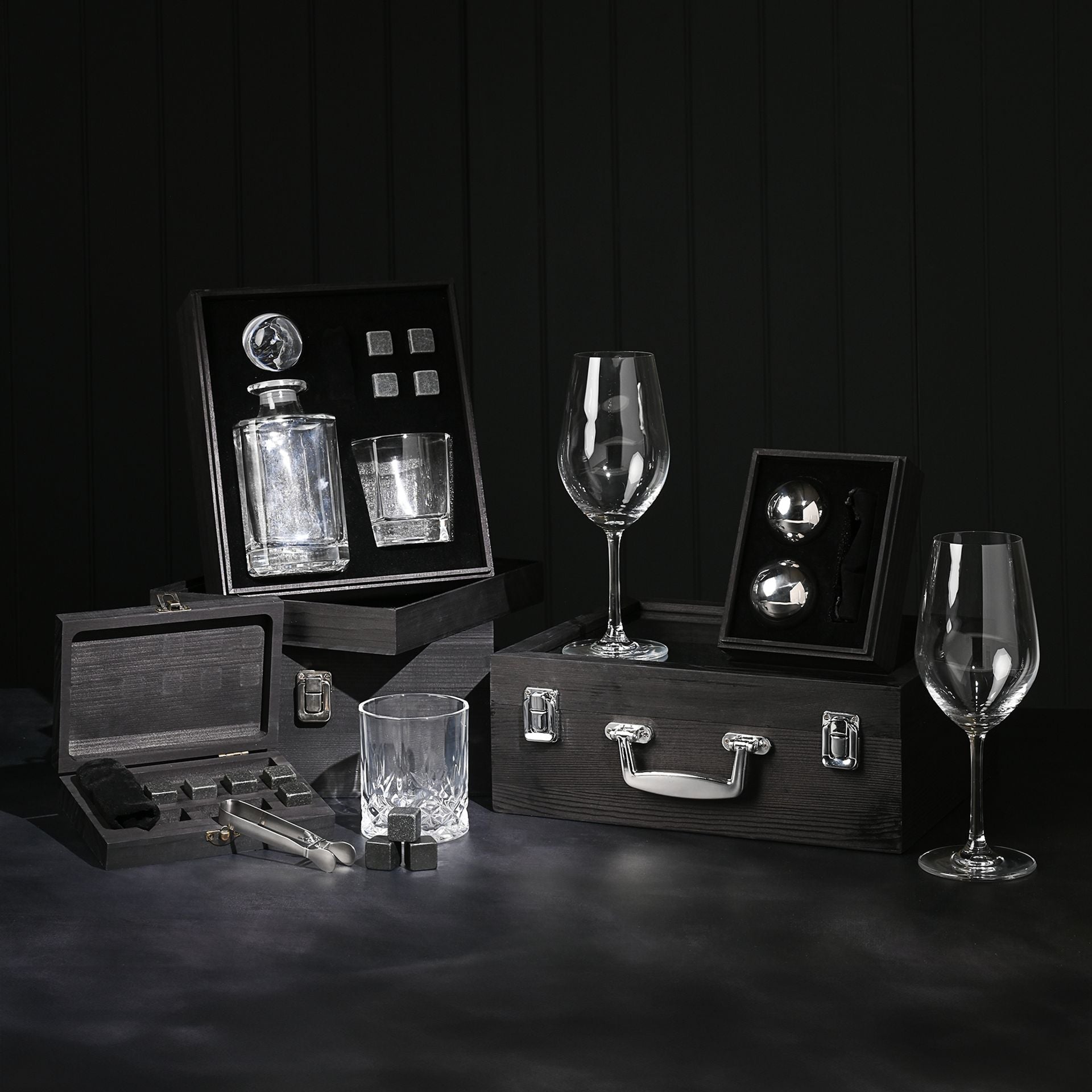 Harvey Makin Whisky Stone & Tong Set