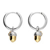 Iris & Miel Sterling Silver Acorn Huggie Earrings