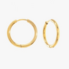 Miramira Simple Gold Plated Stainless Steel Huggie Earrings