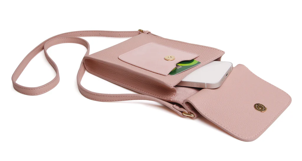 Alice Wheeler Blush Pink Mini Bloomsbury Phone Bag