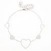 Miramira Heart Charm Stainless Steel Bracelet