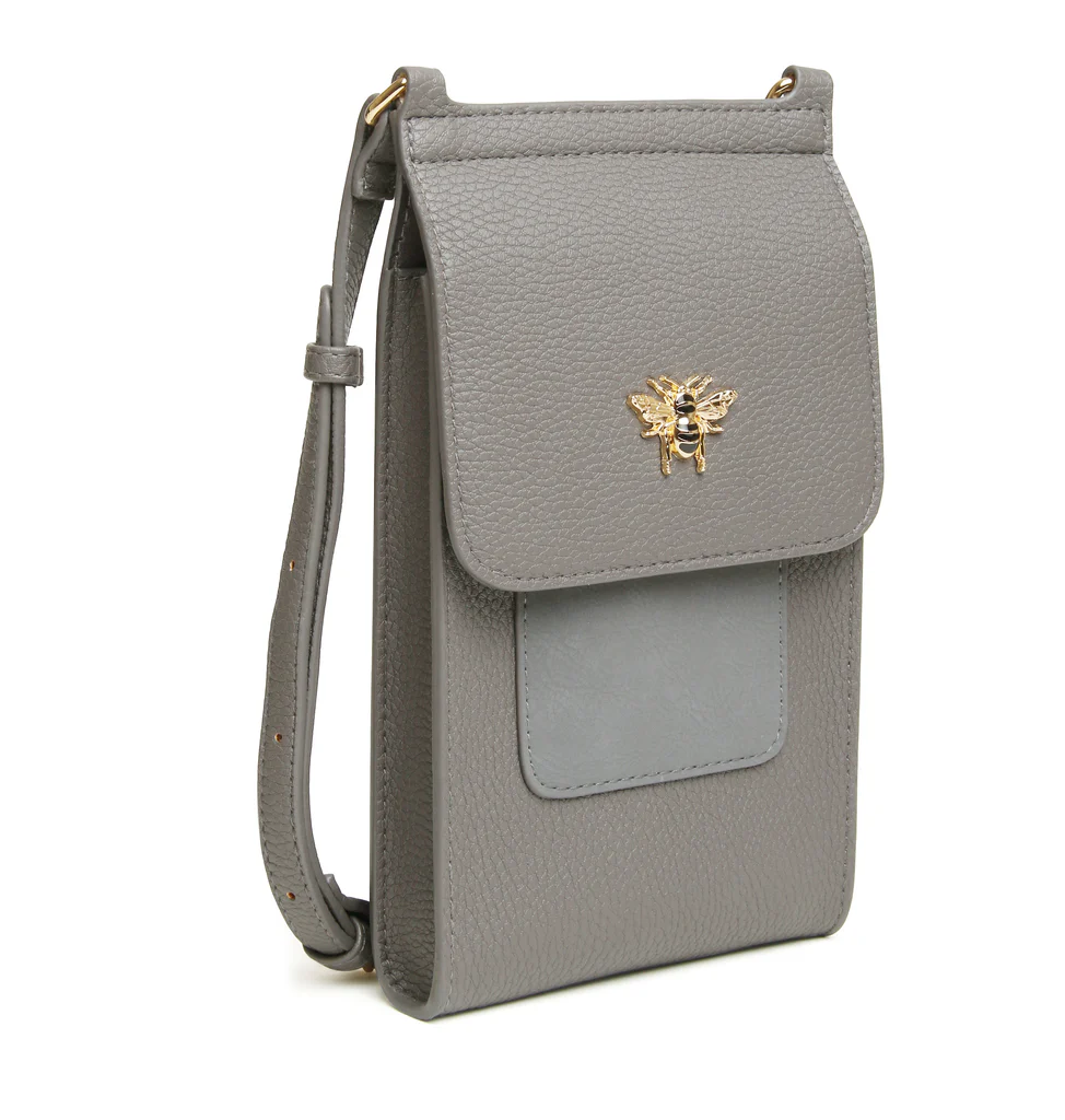 Alice Wheeler Slate Mini Bloomsbury Phone Bag