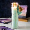 White Sage Tube Candle - Clear Quartz