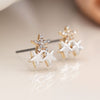 POM Triple Star Stud Earrings