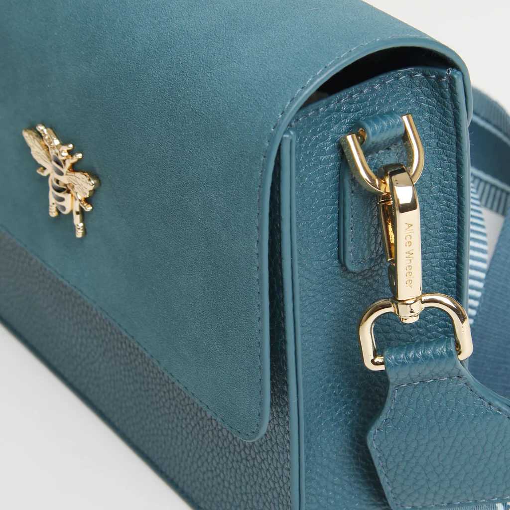 Alice Wheeler Teal Highbury Cross Body Bag