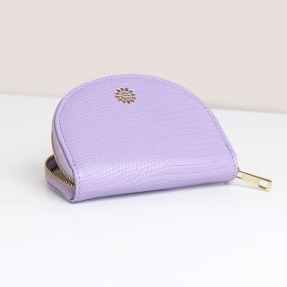 POM Lilac Textured Faux Leather Coin Purse